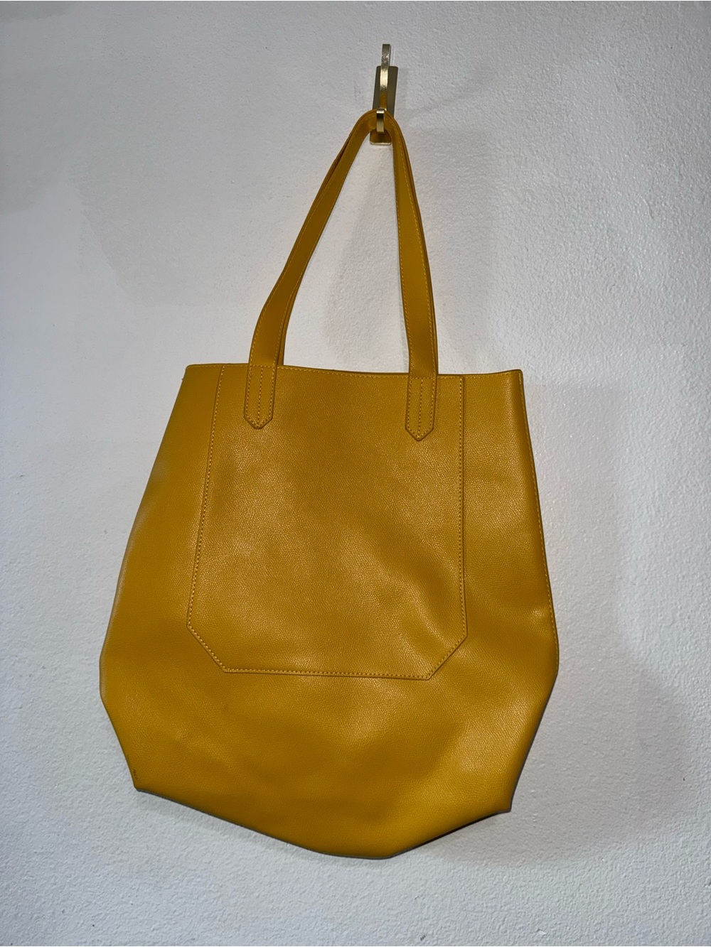 Saks Fifth Avenue Mustard Tote Bag
